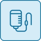 Medical infusion bag illustration