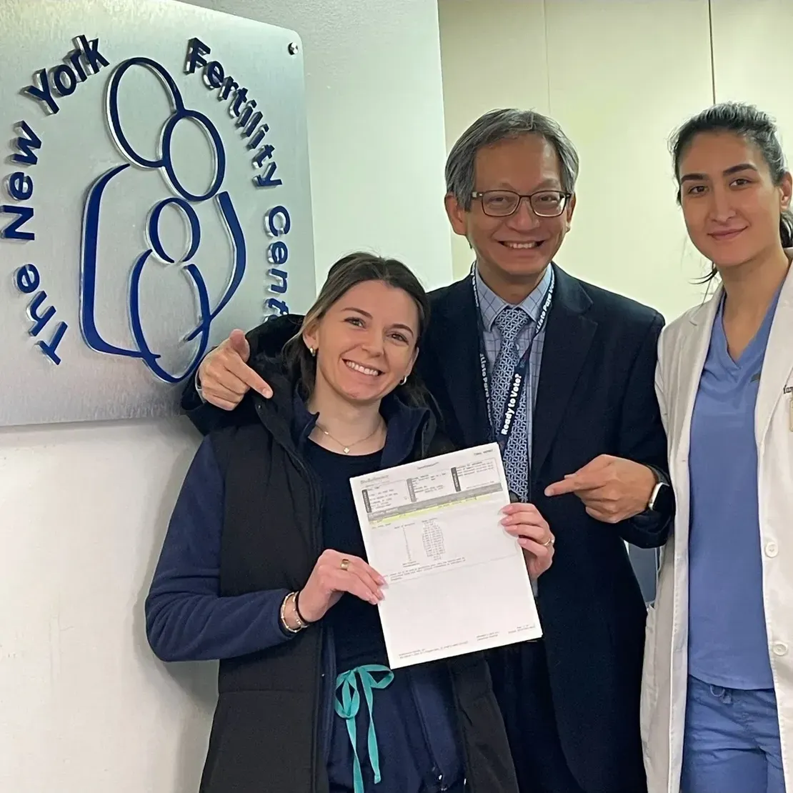 Trio at New York fertility center