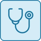 Healthcare stethoscope graphic design