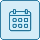 Simple blue calendar illustration